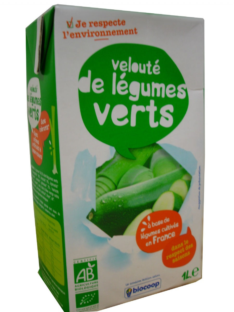 Velouté de légumes verts 1 L
